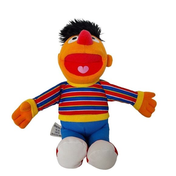 Sesame Street Ernie Hasbro Plush Stuffed Animal 11 Inch - Picture 1 of 3